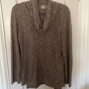 Chicos like new cozy long sleeve cowl neck